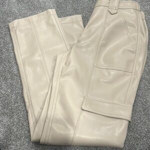 Jonathan Simkhai Nude Leather Cargo Pants